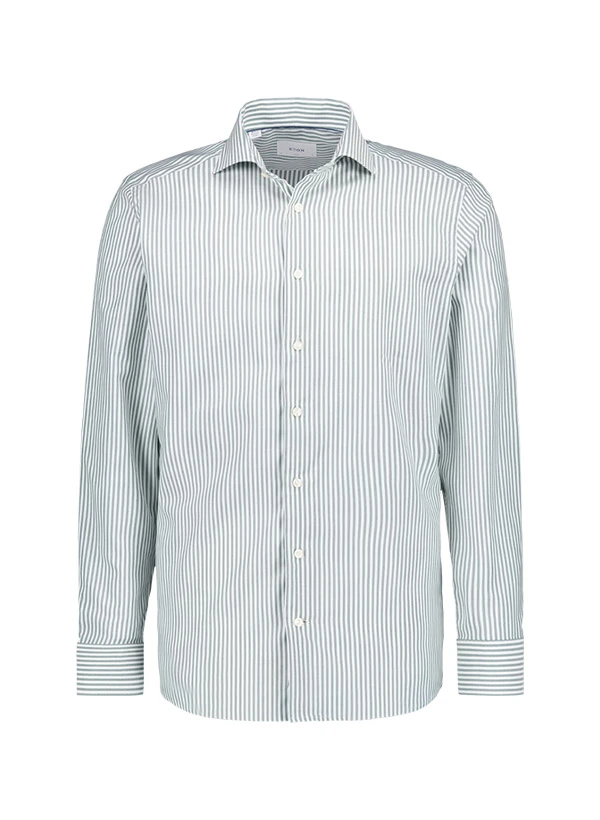 ETON, Hemd, Slim Fit, Baumwolle, Grün-weiß Gestreift 3 ETON, Hemd, Slim Fit, Baumwolle, Grün-weiß Gestreift