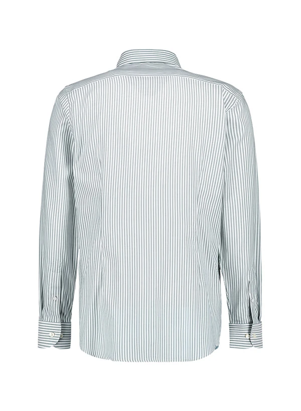 ETON, Hemd, Slim Fit, Baumwolle, Grün-weiß Gestreift 5 ETON, Hemd, Slim Fit, Baumwolle, Grün-weiß Gestreift – Bild 3