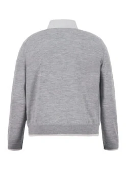 BOGNER, Strickjacke Zisco, Wolle Daune, Grau -Herrenausstatter Geschaft 447977 norm2