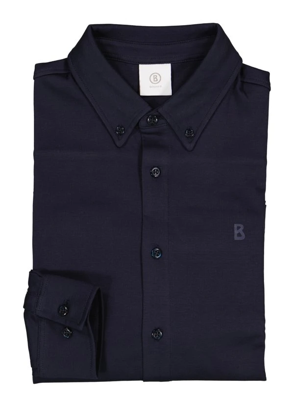 BOGNER, Hemd Franz, Baumwoll-Jersey, Navy 3 BOGNER, Hemd Franz, Baumwoll-Jersey, Navy