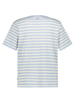 Pepe Jeans, T-Shirt Tark, Baumwolle, Blau-gelb Gestreift 7 Pepe Jeans, T-Shirt Tark, Baumwolle, Blau-gelb Gestreift -Herrenausstatter Geschaft 448005 norm2