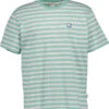 Pepe Jeans, T-Shirt Tark, Baumwolle, Grün-rosa Gestreift 2 Pepe Jeans, T-Shirt Tark, Baumwolle, Grün-rosa Gestreift -Herrenausstatter Geschaft 448006 norm