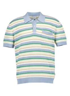 Pepe Jeans, Kurzarmpullover Preston, Baumwolle, Blau Gestreift