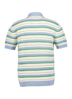 Pepe Jeans, Kurzarmpullover Preston, Baumwolle, Blau Gestreift -Herrenausstatter Geschaft 448011 norm2