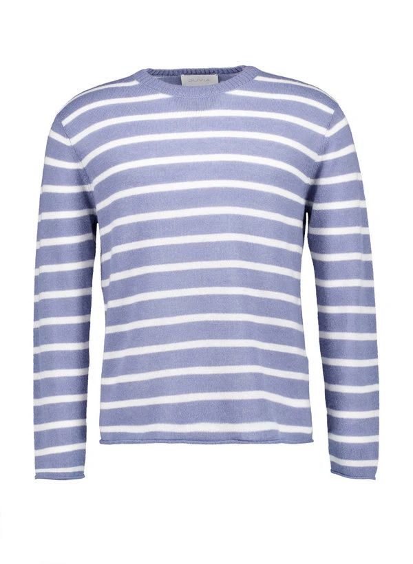 JUVIA, Pullover Livian, Wolle-Alpaka, Blau Gestreift 3 JUVIA, Pullover Livian, Wolle-Alpaka, Blau Gestreift
