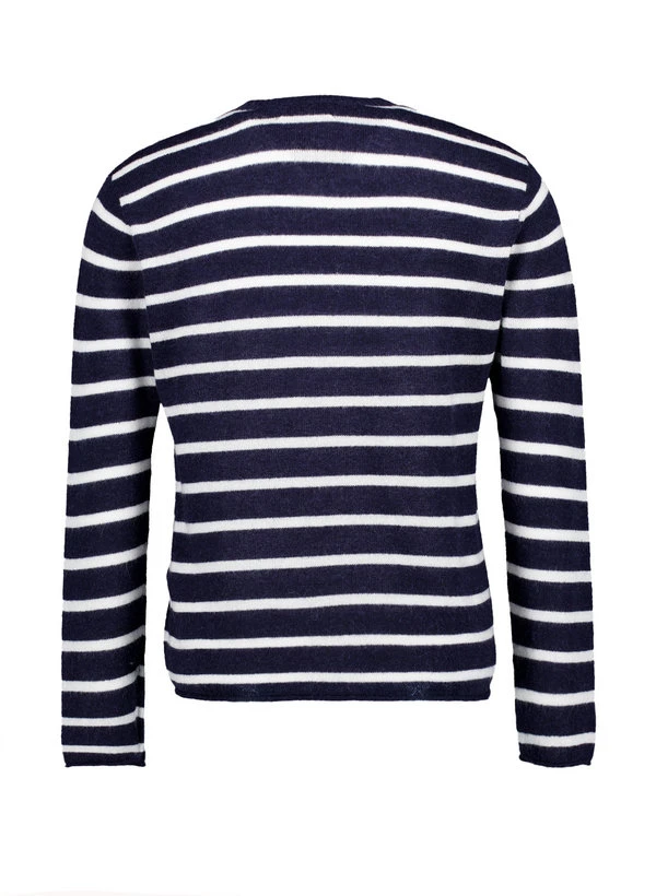 JUVIA, Pullover Livian, Wolle-Alpaka, Navy Gestreift 4 JUVIA, Pullover Livian, Wolle-Alpaka, Navy Gestreift – Bild 3
