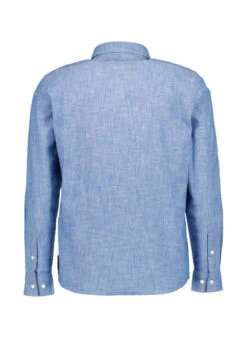 Marc O'Polo, Hemd, Shaped Fit, Bio Baumwolle, Jeansblau -Herrenausstatter Geschaft 448054 norm2