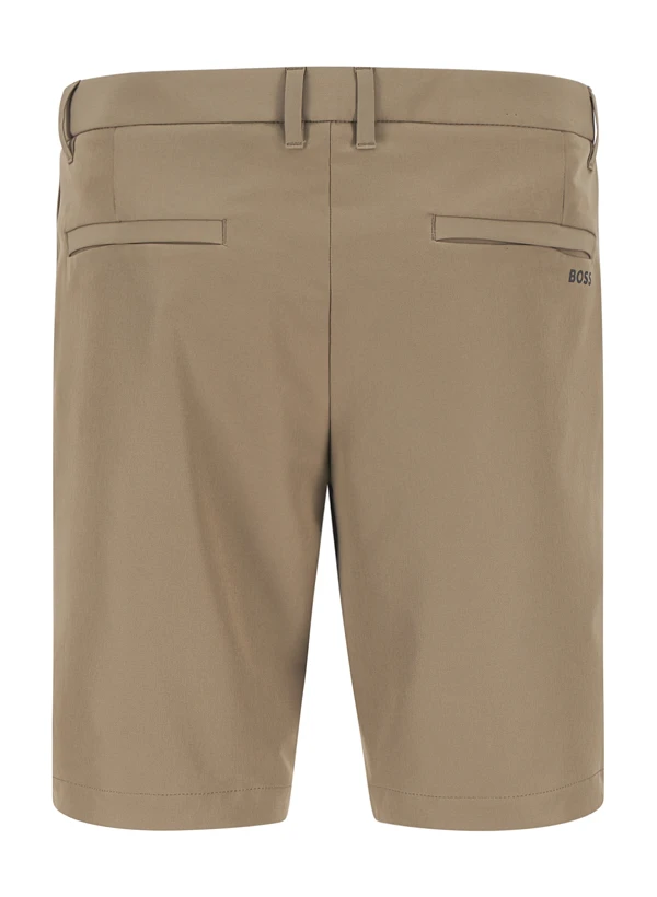 BOSS Green, Shorts Commuter, Slim Fit, Jersey, Wasserabweisend, Beigegrün 4 BOSS Green, Shorts Commuter, Slim Fit, Jersey, Wasserabweisend, Beigegrün – Bild 2