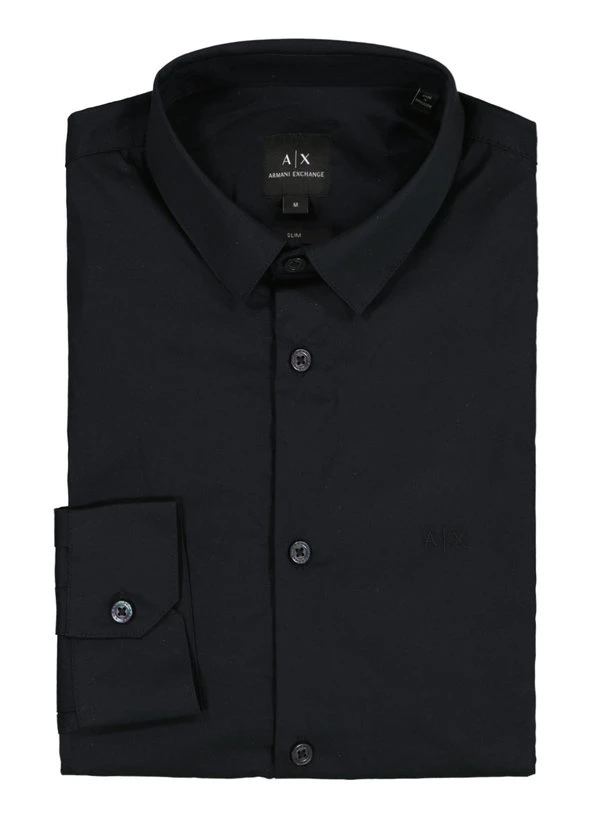 ARMANI EXCHANGE, Hemd, Slim Fit, Baumwolle, Navy 3 ARMANI EXCHANGE, Hemd, Slim Fit, Baumwolle, Navy