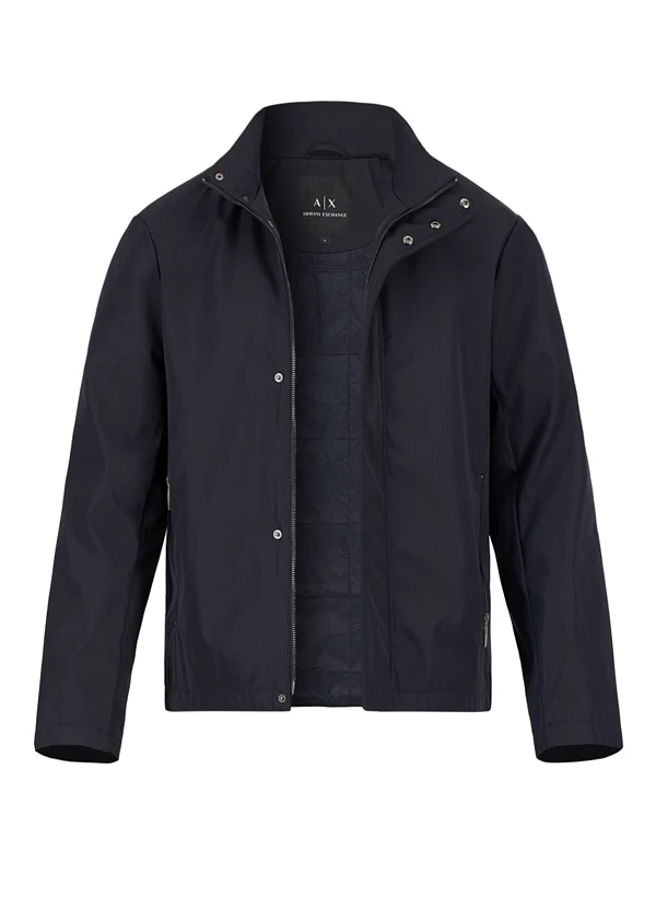 ARMANI EXCHANGE, Jacke, Mikrofaser Wasserabweisend, Schwarz 3 ARMANI EXCHANGE, Jacke, Mikrofaser Wasserabweisend, Schwarz
