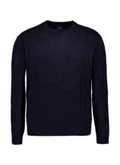 ARMANI EXCHANGE, Pullover, Wolle, Deepnavy