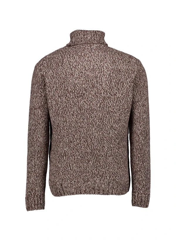 BALDESSARINI, Rollkragenpullover, Merinowolle Extrafein, Braun Meliert 5 BALDESSARINI, Rollkragenpullover, Merinowolle Extrafein, Braun Meliert – Bild 3