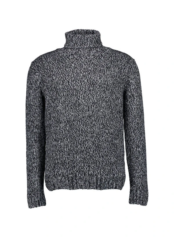 BALDESSARINI, Rollkragenpullover, Merinowolle Extrafein, Schwarz Meliert 3 BALDESSARINI, Rollkragenpullover, Merinowolle Extrafein, Schwarz Meliert