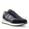 BOGNER, Sneaker Newport, Veloursleder-Textil, Navy-asphalt -Herrenausstatter Geschaft 448193 norm
