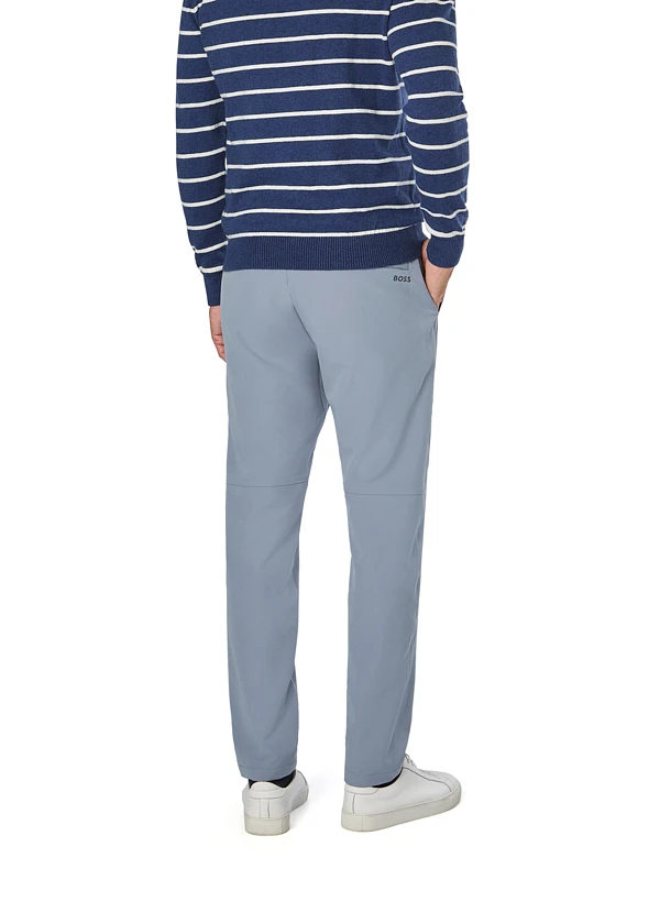 BOSS Green, Hose Commuter, Slim Fit, Jersey Wasserabweisend, Blaugrau 5 BOSS Green, Hose Commuter, Slim Fit, Jersey Wasserabweisend, Blaugrau – Bild 3