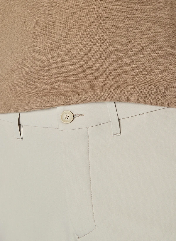 BOSS Green, Hose Commuter, Slim Fit, Jersey Wasserabweisend, Hellbeige 6 BOSS Green, Hose Commuter, Slim Fit, Jersey Wasserabweisend, Hellbeige – Bild 4