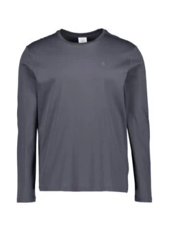 BOGNER, Longsleeve Arvid, Baumwoll-Jersey, Stahlgrau