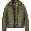 Blauer. USA, Daunenjacke, Mikrofaser Wasserabweisend, Khaki -Herrenausstatter Geschaft 448324 norm