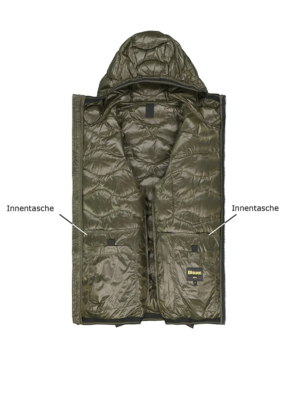 Blauer. USA, Daunenjacke, Mikrofaser Wasserabweisend, Khaki 5 Blauer. USA, Daunenjacke, Mikrofaser Wasserabweisend, Khaki – Bild 3