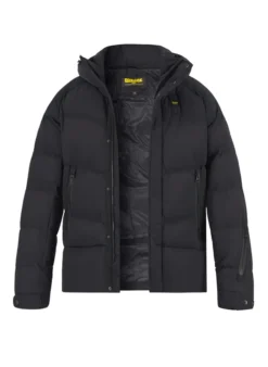 Blauer. USA, Steppjacke, Mikrofaser Wasserabweisend, Schwarz