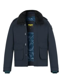 Blauer. USA, Polizeijacke, Mikrofaser Wasserabweisend, Blue