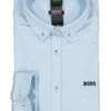 BOSS Green, Hemd, Regular Fit, Jersey Atmungsaktiv, Blau 1 BOSS Green, Hemd, Regular Fit, Jersey Atmungsaktiv, Blau -Herrenausstatter Geschaft 448369 norm