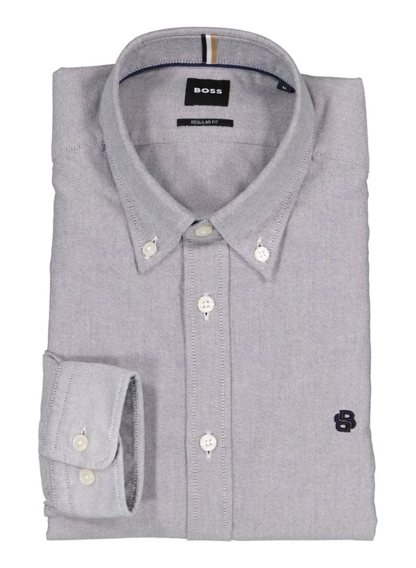 BOSS Black, Hemd Liam, Regular Fit, Baumwolle, Dunkelblau 3 BOSS Black, Hemd Liam, Regular Fit, Baumwolle, Dunkelblau