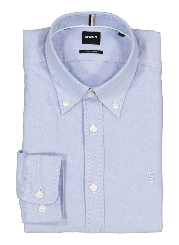 BOSS Black, Hemd Liam, Regular Fit, Baumwolle, Blau 3 BOSS Black, Hemd Liam, Regular Fit, Baumwolle, Blau