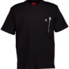 HUGO, T-Shirt Dargentee, Baumwolle, Schwarz 2 HUGO, T-Shirt Dargentee, Baumwolle, Schwarz -Herrenausstatter Geschaft 448384 norm