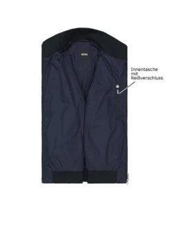BOSS Black, Blouson Casamu, Mikrofaser Wasserabweisend, Dunkelblau 7 BOSS Black, Blouson Casamu, Mikrofaser Wasserabweisend, Dunkelblau -Herrenausstatter Geschaft 448389 norm3