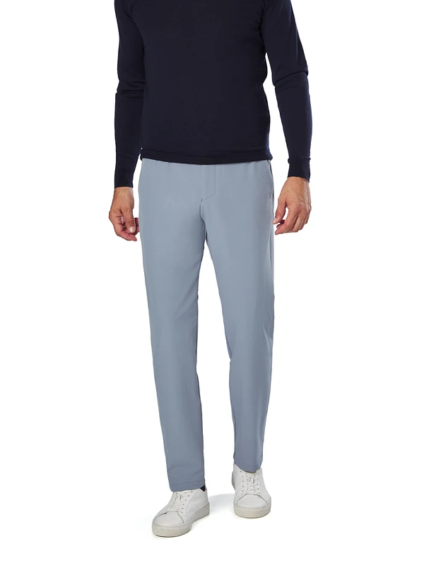 BOSS Green, Hose Commuter, Regular Fit, Mikrofaser-Stretch, Wasserabweisend, Blaugrau 3 BOSS Green, Hose Commuter, Regular Fit, Mikrofaser-Stretch, Wasserabweisend, Blaugrau