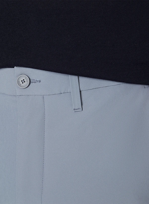 BOSS Green, Hose Commuter, Regular Fit, Mikrofaser-Stretch, Wasserabweisend, Blaugrau 6 BOSS Green, Hose Commuter, Regular Fit, Mikrofaser-Stretch, Wasserabweisend, Blaugrau – Bild 4