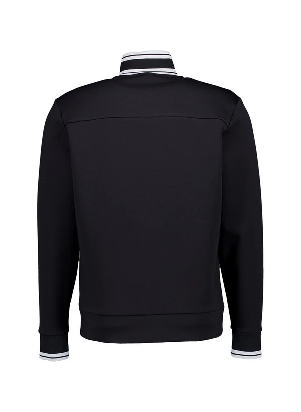 BOSS Green, Sweatjacke Zone, Baumwolle, Schwarz 5 BOSS Green, Sweatjacke Zone, Baumwolle, Schwarz – Bild 3