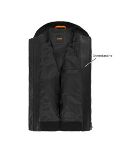 BOSS Orange, Lederjacke Johice, Lammvelours, Schwarz 7 BOSS Orange, Lederjacke Johice, Lammvelours, Schwarz -Herrenausstatter Geschaft 448426 norm3
