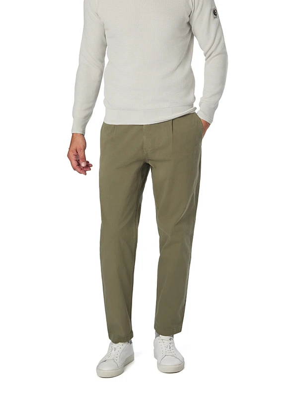 BOSS Orange, Bundfaltenhose Pleated, Relaxed Fit, Baumwolle, Grün 3 BOSS Orange, Bundfaltenhose Pleated, Relaxed Fit, Baumwolle, Grün