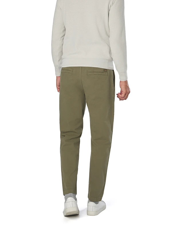 BOSS Orange, Bundfaltenhose Pleated, Relaxed Fit, Baumwolle, Grün 4 BOSS Orange, Bundfaltenhose Pleated, Relaxed Fit, Baumwolle, Grün – Bild 2