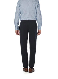 BOSS Orange, Bundfaltenhose Pleated, Relaxed Fit, Baumwolle, Dunkelblau 6 BOSS Orange, Bundfaltenhose Pleated, Relaxed Fit, Baumwolle, Dunkelblau -Herrenausstatter Geschaft 448428 norm2