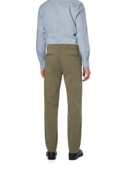 BOSS Orange, Chino, Regular Fit, Baumwolle, Grün -Herrenausstatter Geschaft 448431 norm2