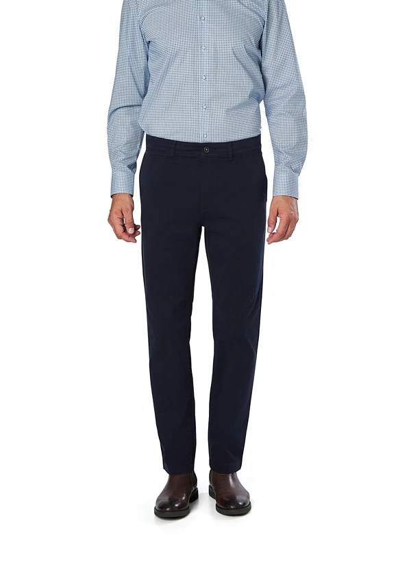 BOSS Orange, Chino, Regular Fit, Baumwolle, Dunkelblau 3 BOSS Orange, Chino, Regular Fit, Baumwolle, Dunkelblau