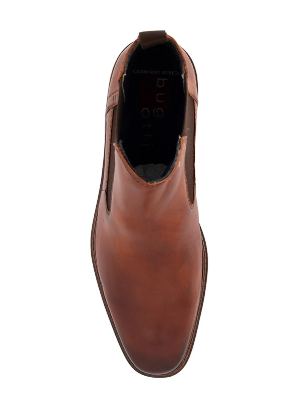 Bugatti, Chelsea Boots, Leder Extraweit, Cognac 4 Bugatti, Chelsea Boots, Leder Extraweit, Cognac – Bild 2