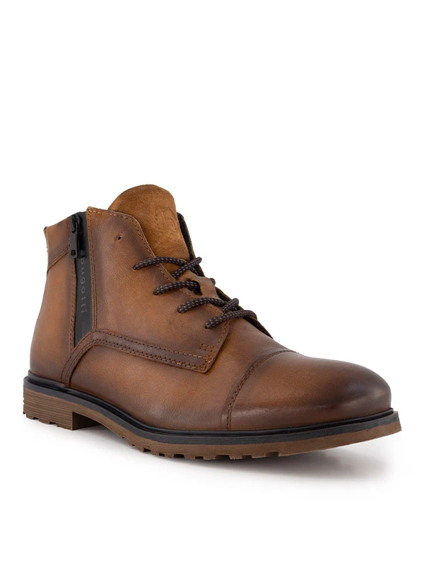 Bugatti, Schnürboots, Leder Warmgefüttert, Cognac 3 Bugatti, Schnürboots, Leder Warmgefüttert, Cognac