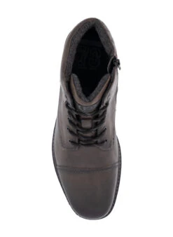 Bugatti, Schnürboots, Leder Warmgefüttert, Dunkelgrau -Herrenausstatter Geschaft 448476 norm2