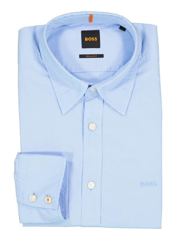BOSS Orange, Hemd Relegant, Regular Fit, Baumwolle, Hellblau 3 BOSS Orange, Hemd Relegant, Regular Fit, Baumwolle, Hellblau