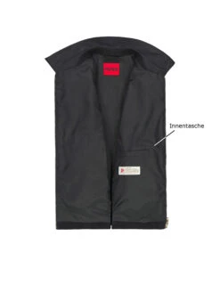 HUGO, Jacke Bapo, Baumwolle Gewachst, Schwarz -Herrenausstatter Geschaft 448516 norm3