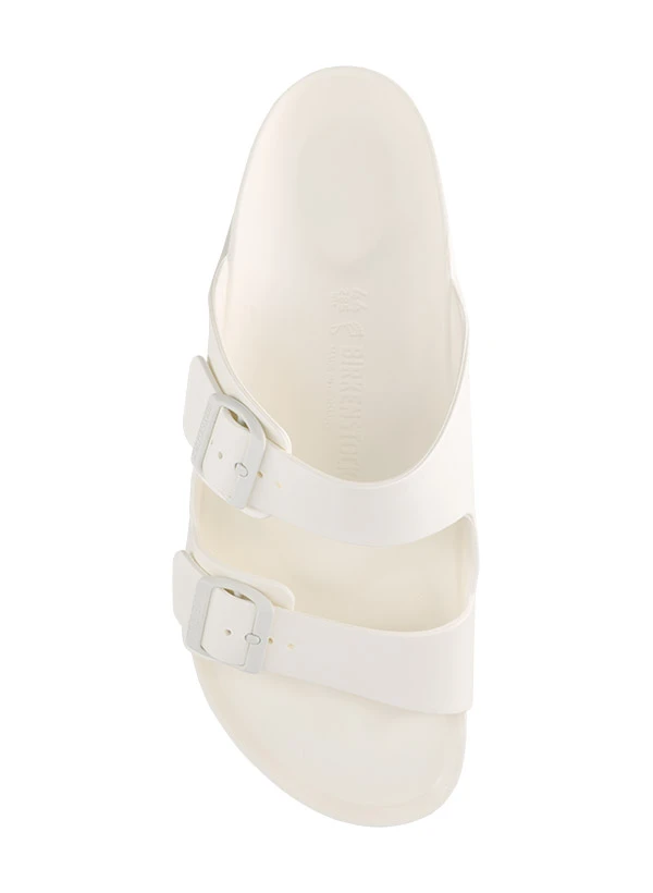 BIRKENSTOCK, Pantoletten, Gummi, Normale Passform, Weiß 4 BIRKENSTOCK, Pantoletten, Gummi, Normale Passform, Weiß – Bild 2