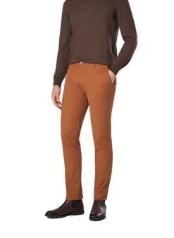Brax, Chino Fabio, Regular Fit, Baumwolle, Rostbraun