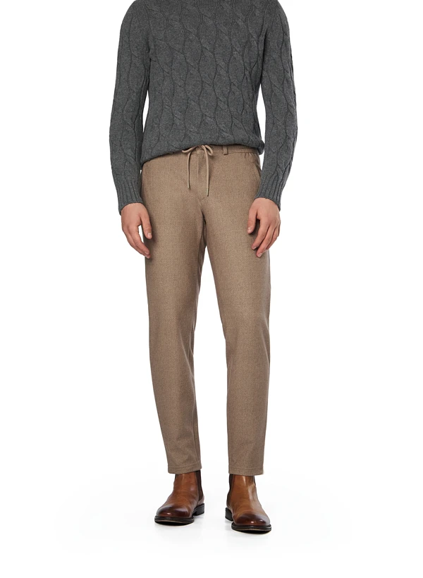 Brax, Chino Phil, Cropped Fit, Jersey, Khaki Meliert 3 Brax, Chino Phil, Cropped Fit, Jersey, Khaki Meliert