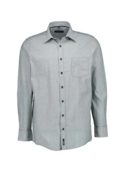 CasaModa, Hemd, Comfort Fit, Baumwolle, Grün Gestreift