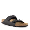 BIRKENSTOCK, Pantoletten, Birko-Flor®, Schmale Passform, Schwarz -Herrenausstatter Geschaft 448686 norm