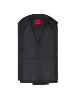 HUGO, Overshirt Eavalom, Mikrofaser Ungefüttert, Schwarz -Herrenausstatter Geschaft 448687 norm3